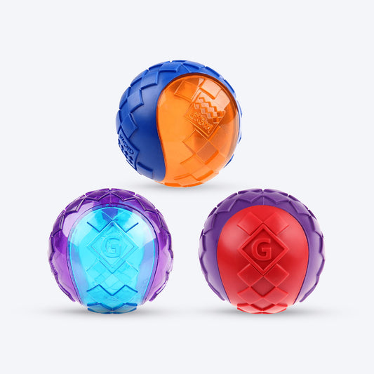 GiGwi Squeaker Ball Toy For Dog - Assorted (Pack of 3)