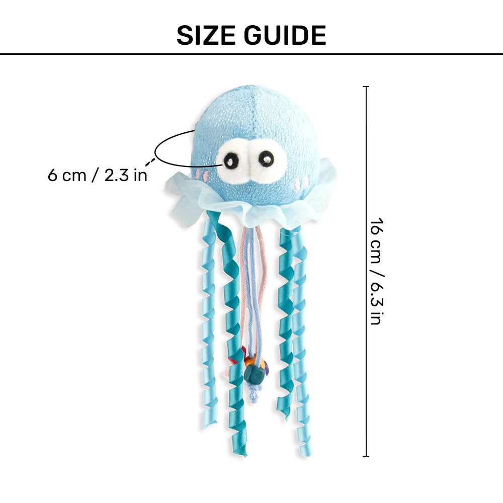 GiGwi Shining Friends Jellyfish With LED Light And Catnip Inside Toy For Cats_04