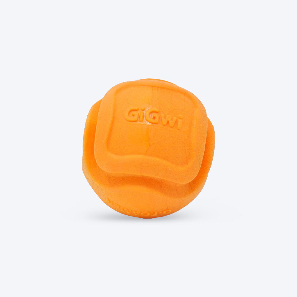 GiGwi G.Foamer TPR Ball Fetch Toy For Dog - Orange - Heads Up For Tails