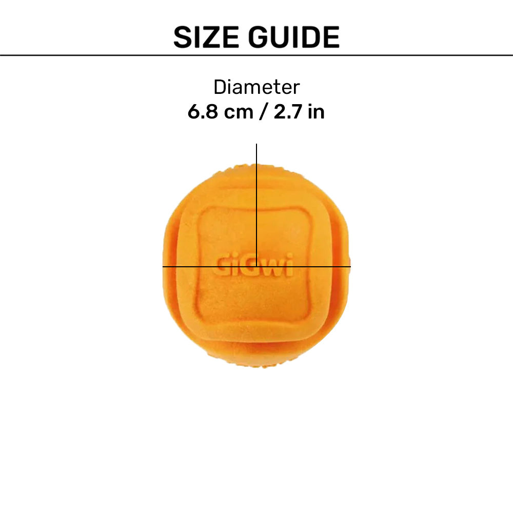 GiGwi G.Foamer TPR Ball Fetch Toy For Dog - Orange - Heads Up For Tails