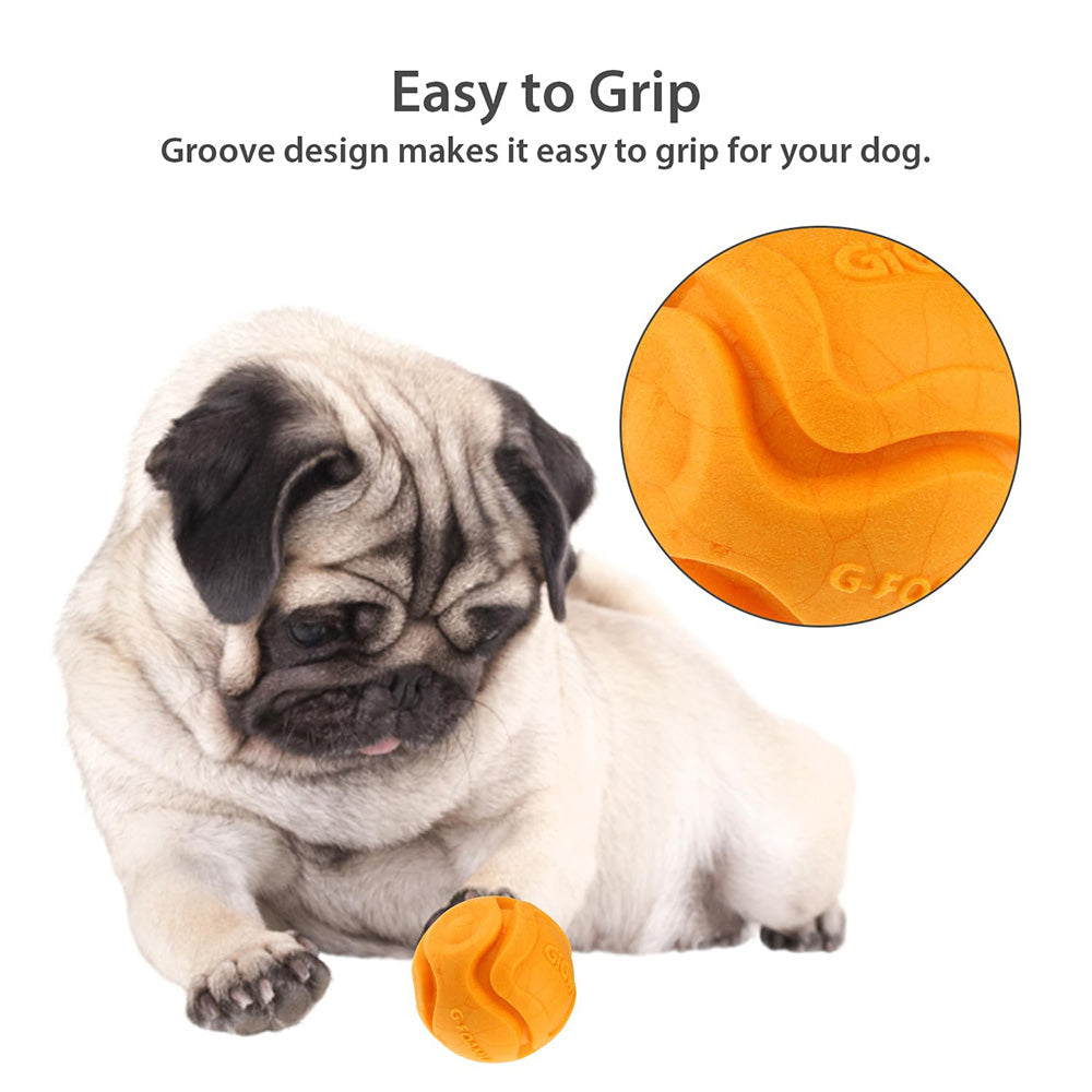 GiGwi G.Foamer TPR Ball Fetch Toy For Dog - Orange - Heads Up For Tails
