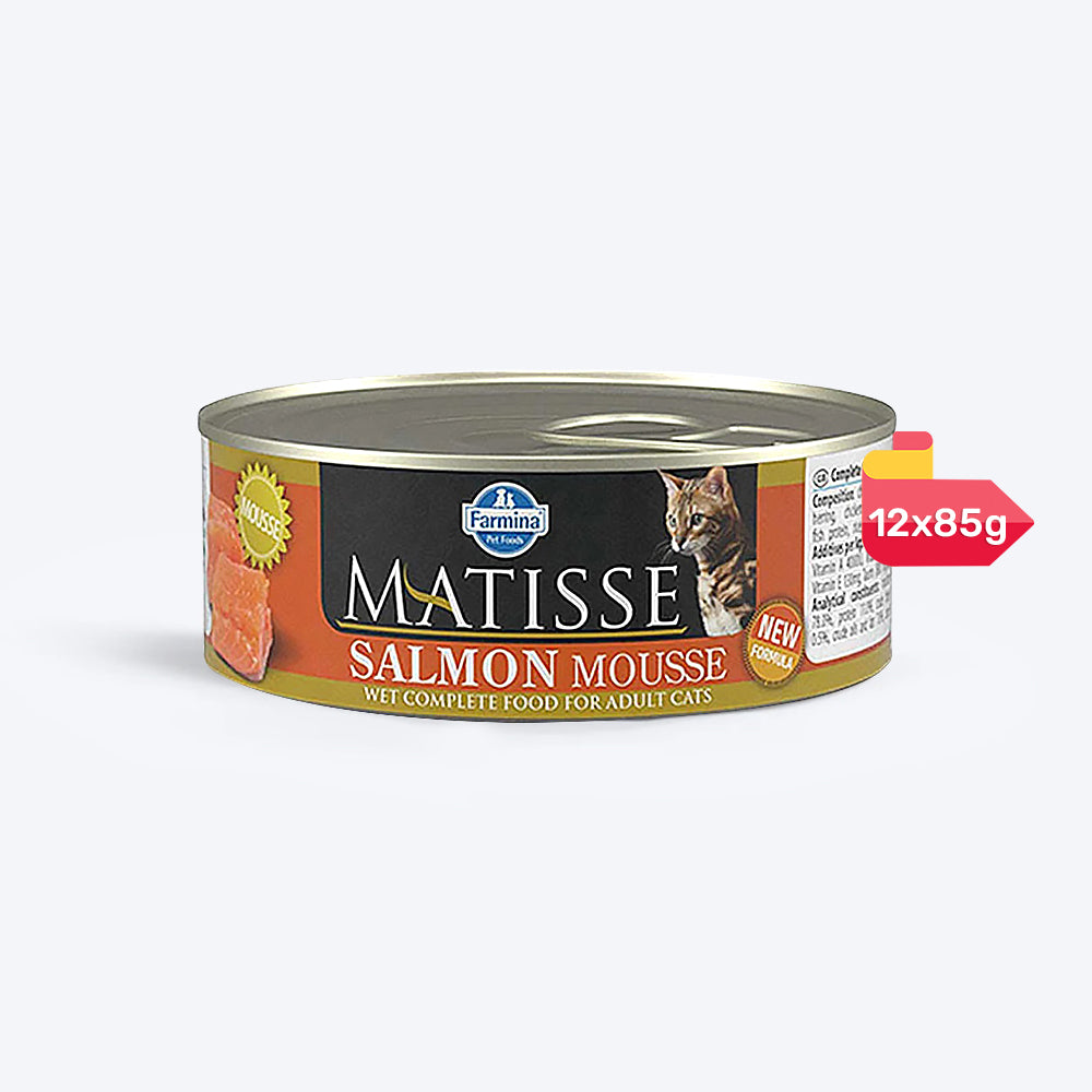 Farmina Matisse Wet Cat Food Salmon Mousse - 85 g - Heads Up For Tails