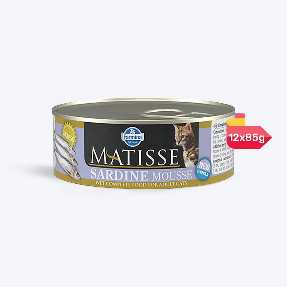 Farmina Matisse Sardine Mousse Wet Cat Food - 85 g - Heads Up For Tails