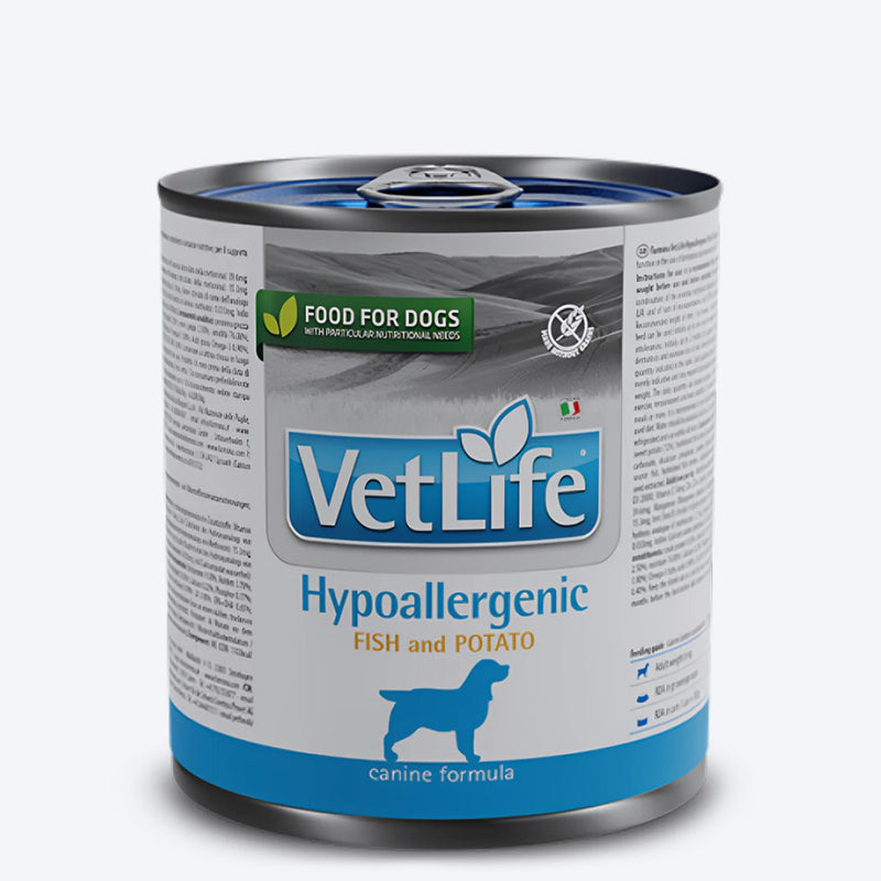 Farmina Vet Life Diet Hypoallergenic Fish & Potato Wet Food For Dog - 300 gm - Heads Up For Tails