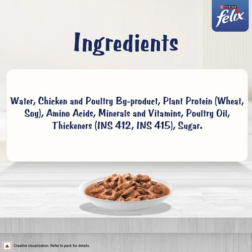 Purina Felix Gravy Lover Chicken Wet Food For Cat - 70 gm - Heads Up For Tails