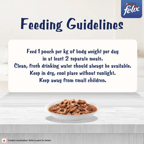 Purina Felix Gravy Lover Chicken Wet Food For Cat - 70 gm - Heads Up For Tails