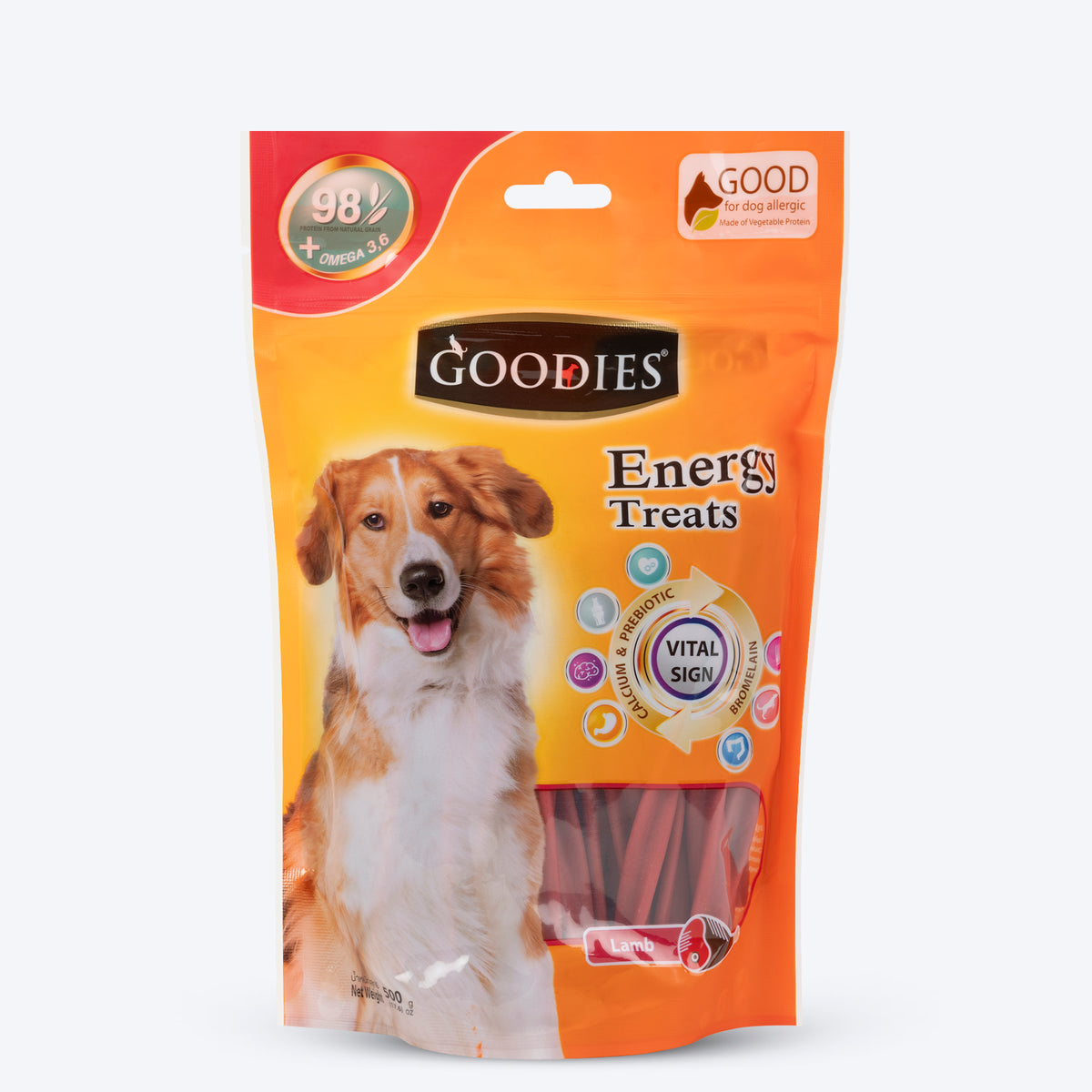 Goodies Energy Dog Treats - Lamb - 500 g - Heads Up For Tails