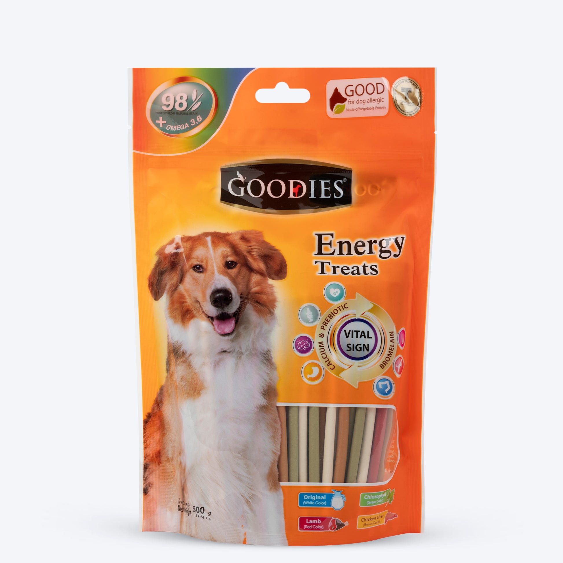 Goodies Mix Sticks Dog Treat - 500 g - Heads Up For Tails