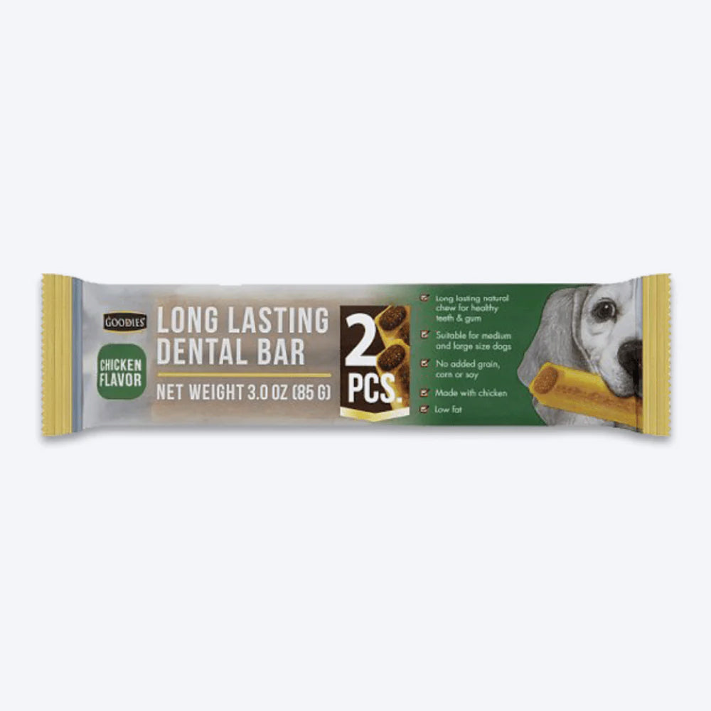 Goodies Chicken Long Lasting Dental Bar Treats For Dog - 85 gm (2pcs)