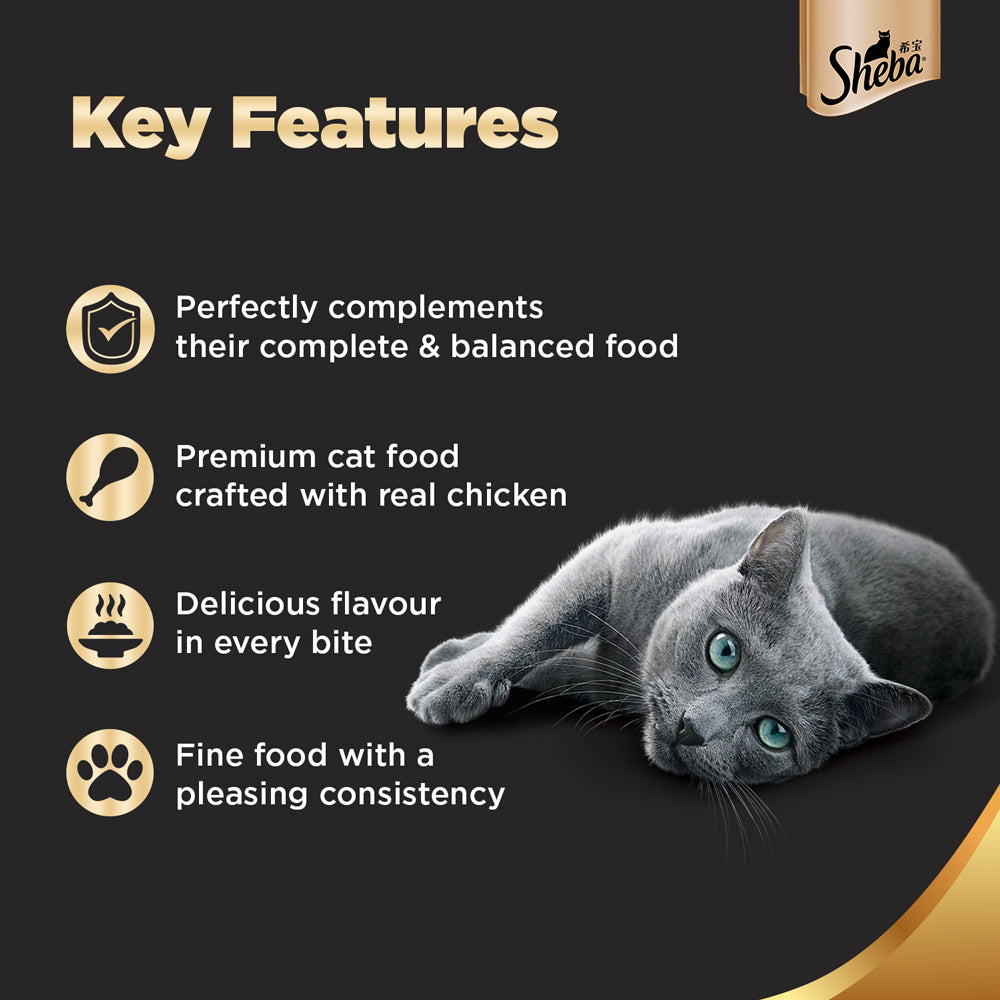 Sheba Chicken Premium Loaf Wet Kitten Food - 70 g packs_04