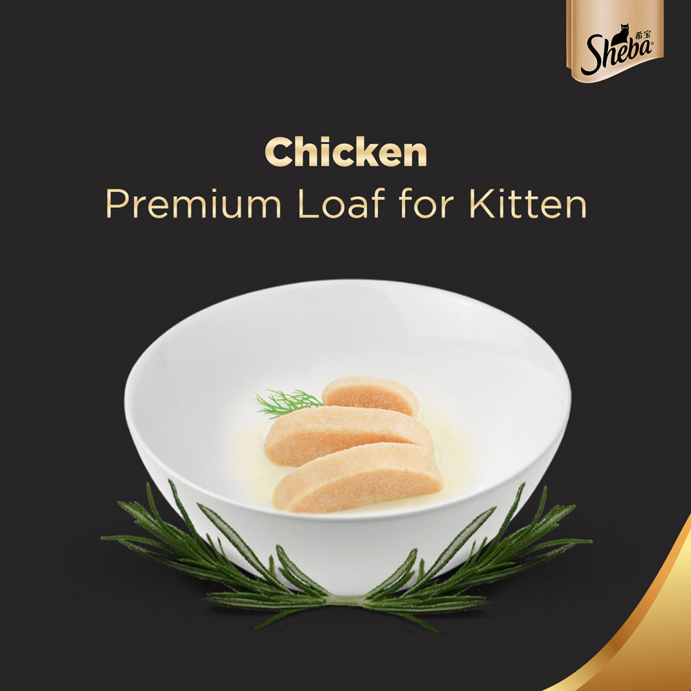 Sheba Chicken Premium Loaf Wet Kitten Food - 70 g packs_06