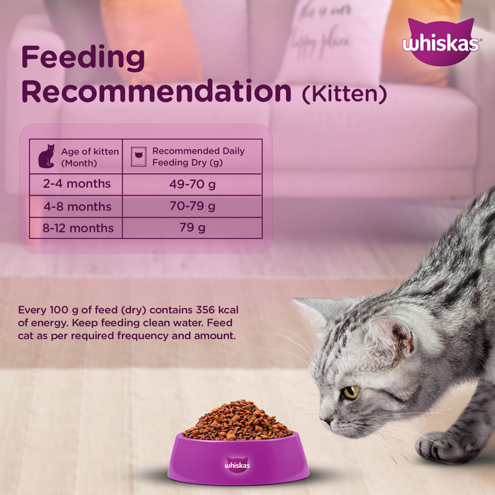 Whiskas Mackerel Flavour Dry Food For (2-12 Months) Kitten