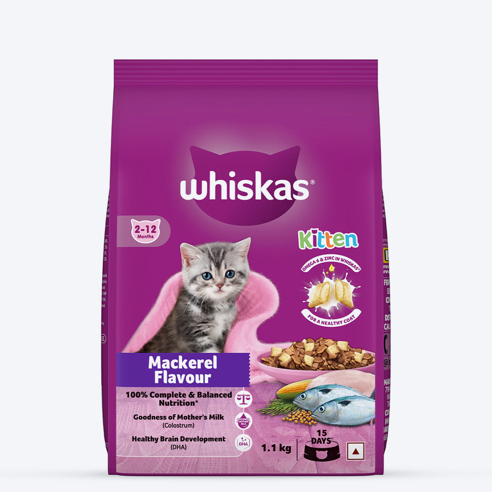 Whiskas Mackerel Flavour Dry Food For (2-12 Months) Kitten