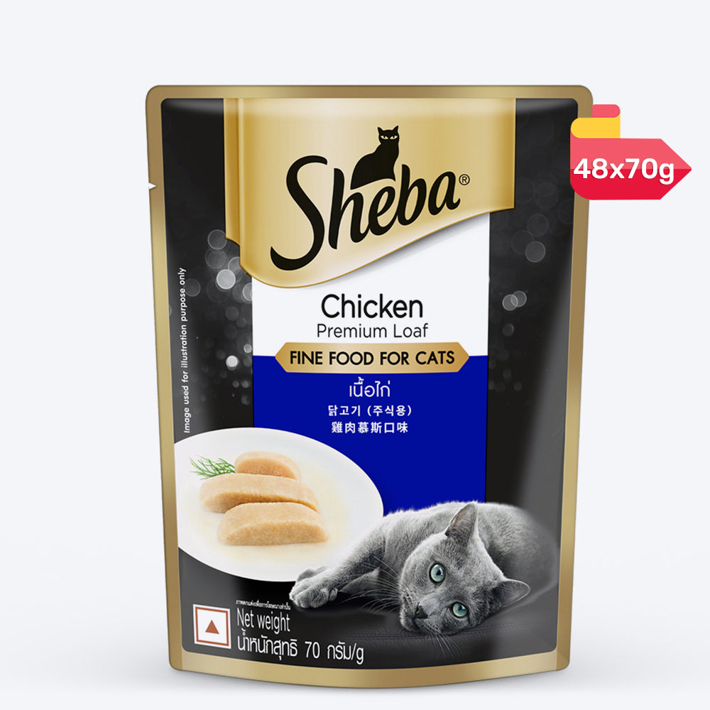 Sheba Rich Chicken Premium Loaf Adult Wet Cat Food - 70 g Packs_11