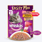 Whiskas Tasty Mix Wet Food Made With Real Fish (Tuna & Kanikama), And Carrot in Gravy For Adult (1+ year) Cat - 70 gm Pack