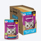 Whiskas Tuna in Jelly  (1+ Years) Wet Food For Adult Cat - 80 gm Pack - Heads Up For Tails
