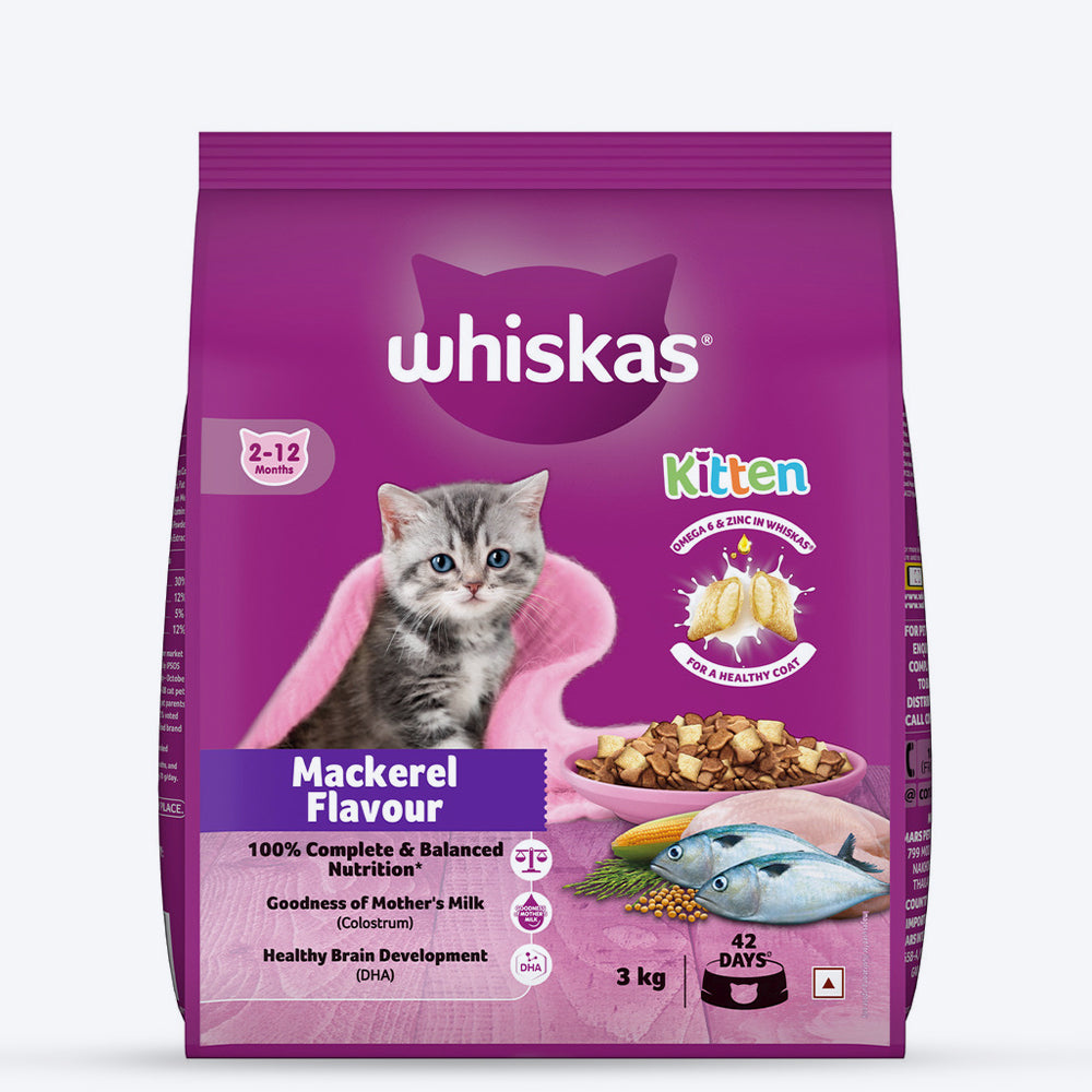 Whiskas Mackerel Flavour Dry Food For (2-12 Months) Kitten