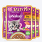 Whiskas Tasty Mix Seafood Cocktail With Carrot In Gravy Wet Food For Junior (2-12 Months) Kitten- 70 gm Pack - Heads Up For Tails
