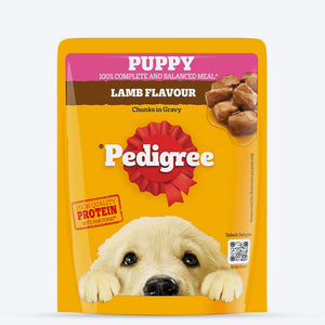 Pedigree Lamb Chunks In Gravy Puppy Wet Food - 70 g - Heads Up For Tails