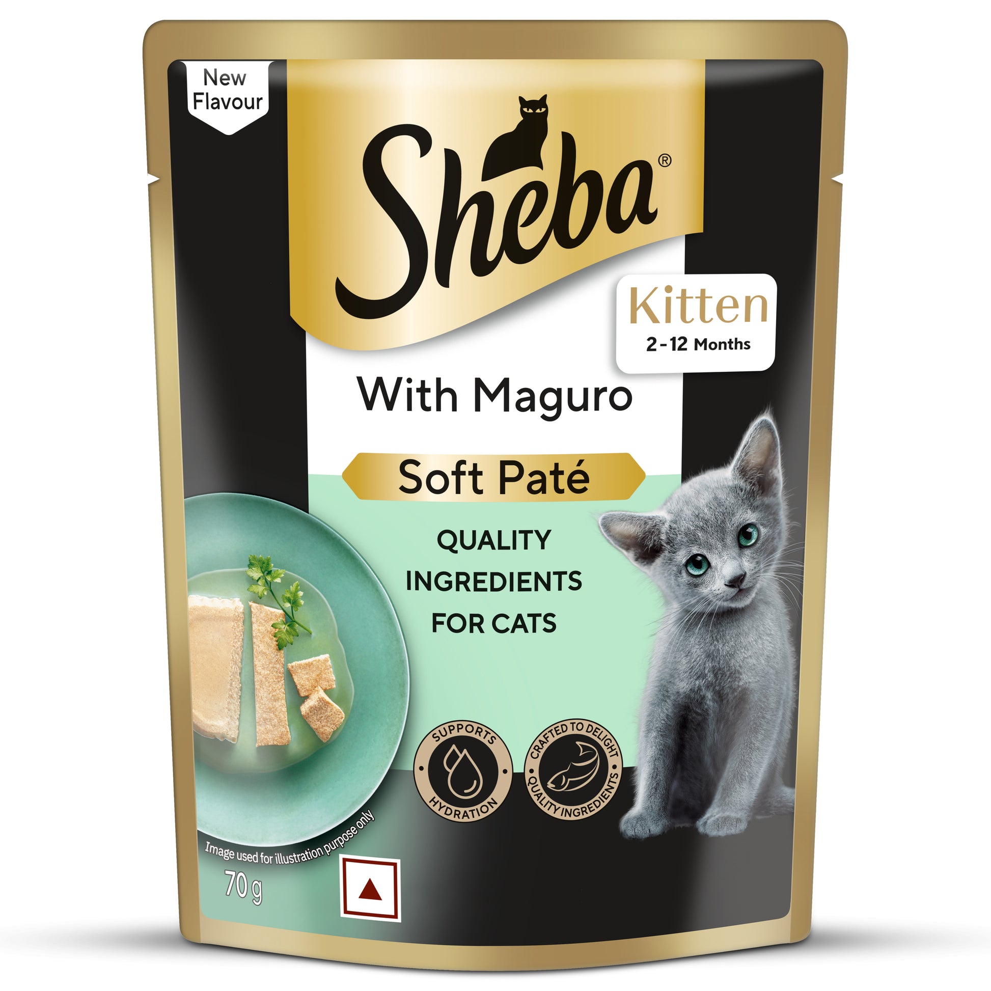 Sheba Maguro Pate Wet Food For Kitten - 70 gm - Heads Up For Tails