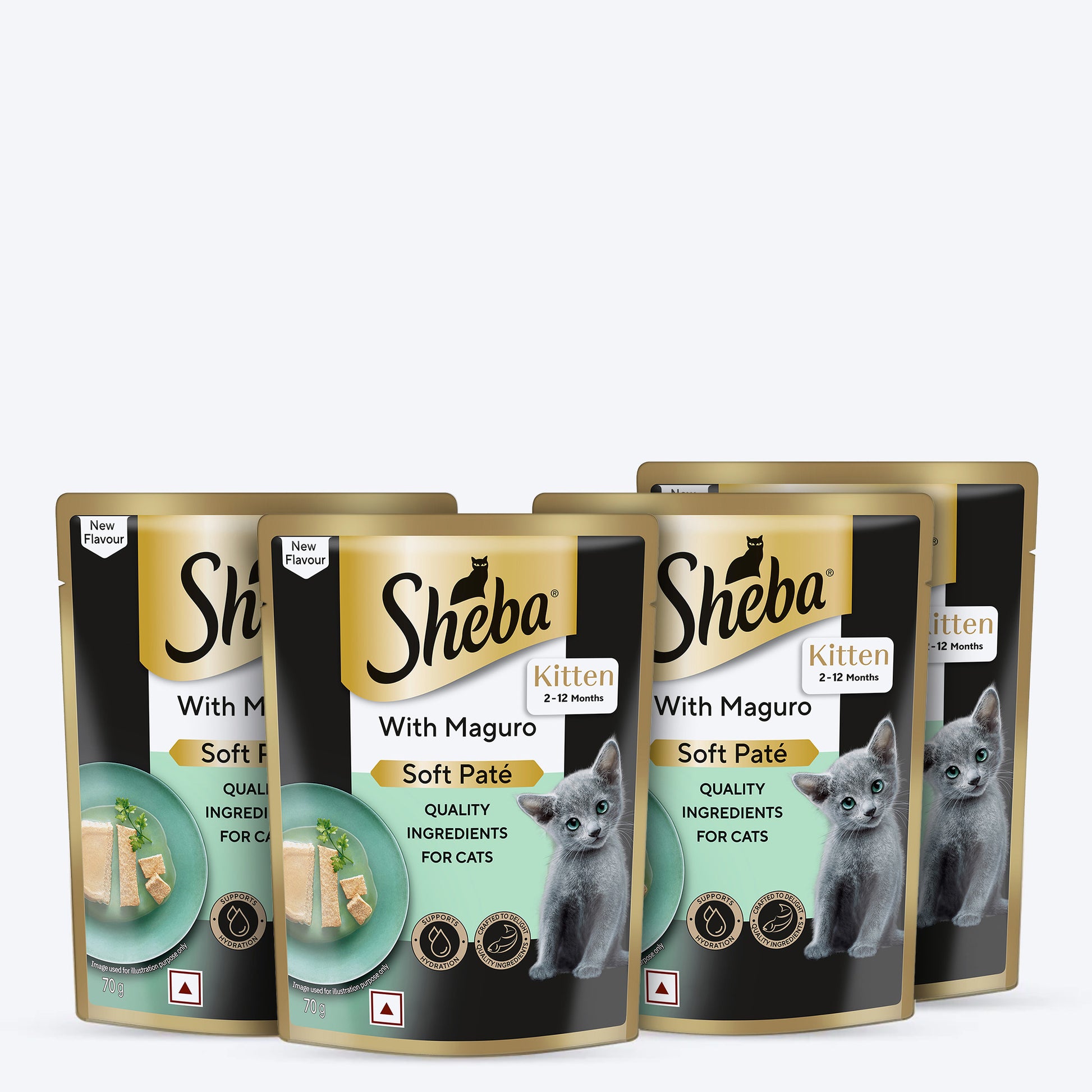 Sheba Maguro Pate Wet Food For Kitten - 70 gm - Heads Up For Tails