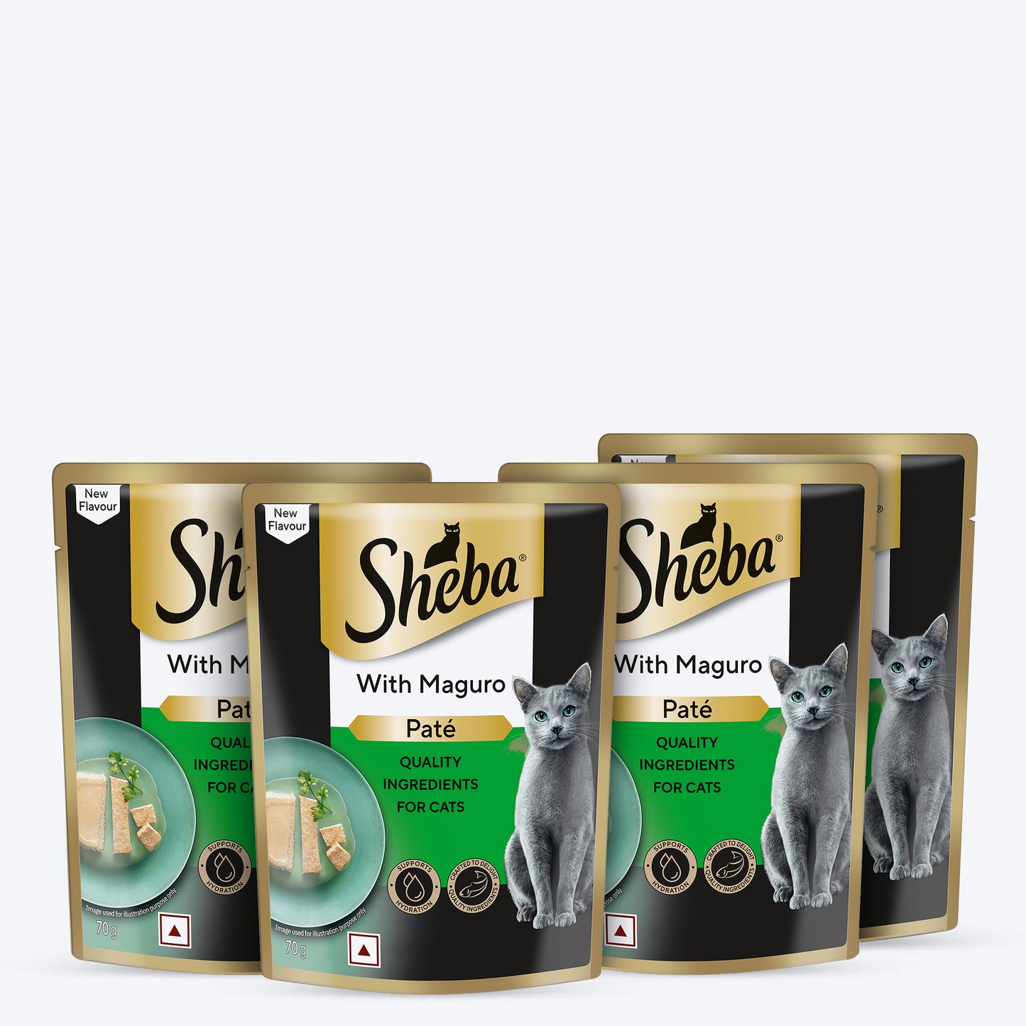 Sheba Maguro Pate Wet Food For Adult Cat - 70 gm - Heads Up For Tails