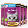Whiskas Ocean Fish Wet Food For Adult Cat - 80 gm Pack - Heads Up For Tails