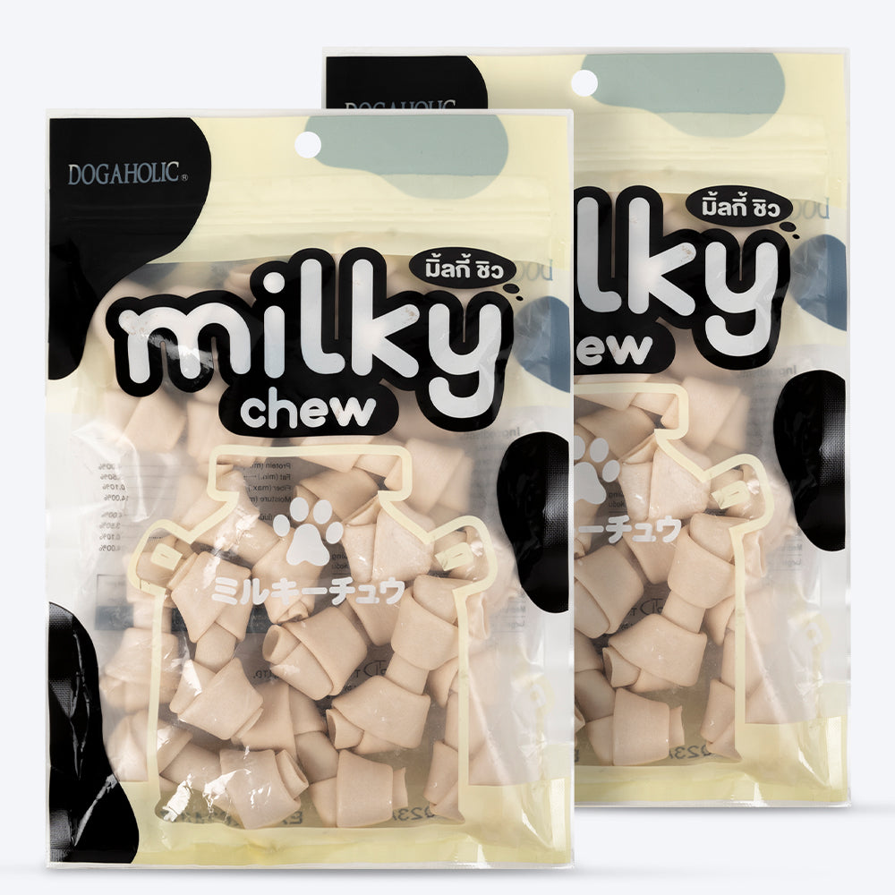 Dogaholic Milky Chew Bone Style - 15 Pcs - 180 g_02