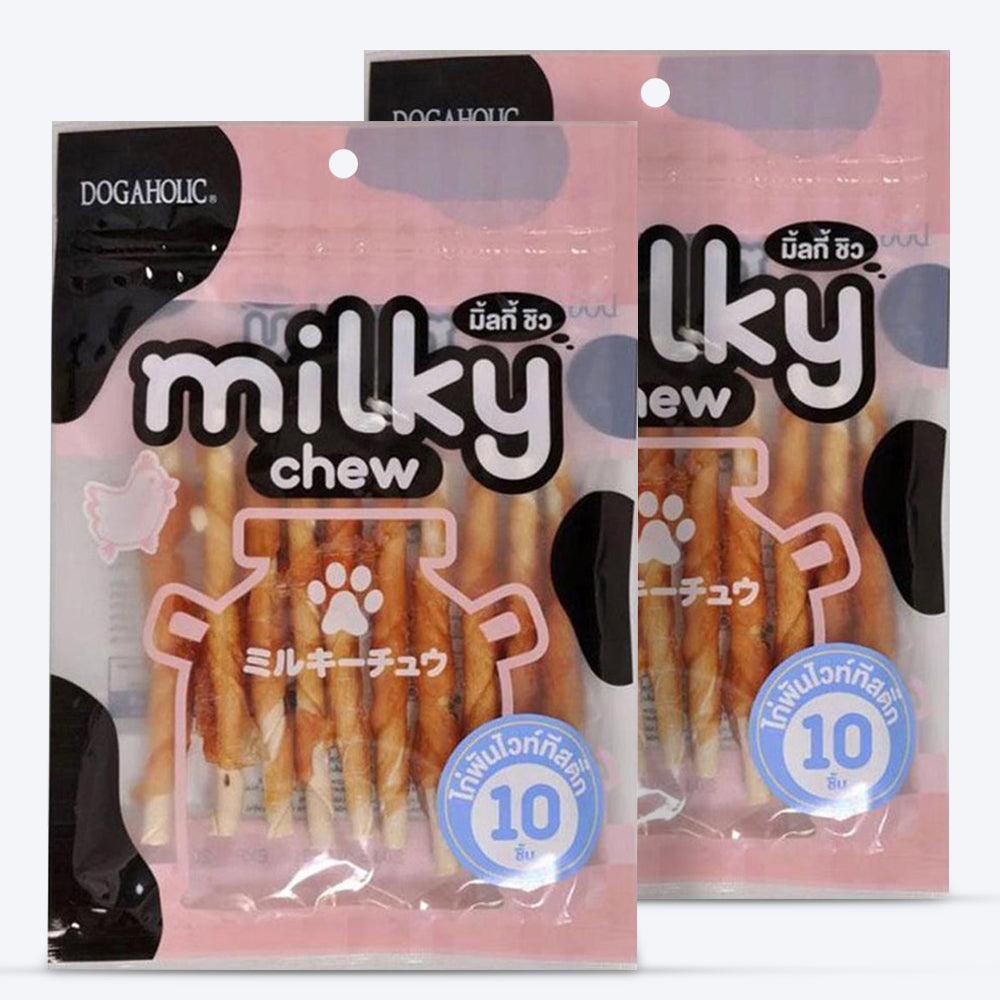 Dogaholic Milky Chew Chicken Stick Style - 10 Pcs - 130 g_02