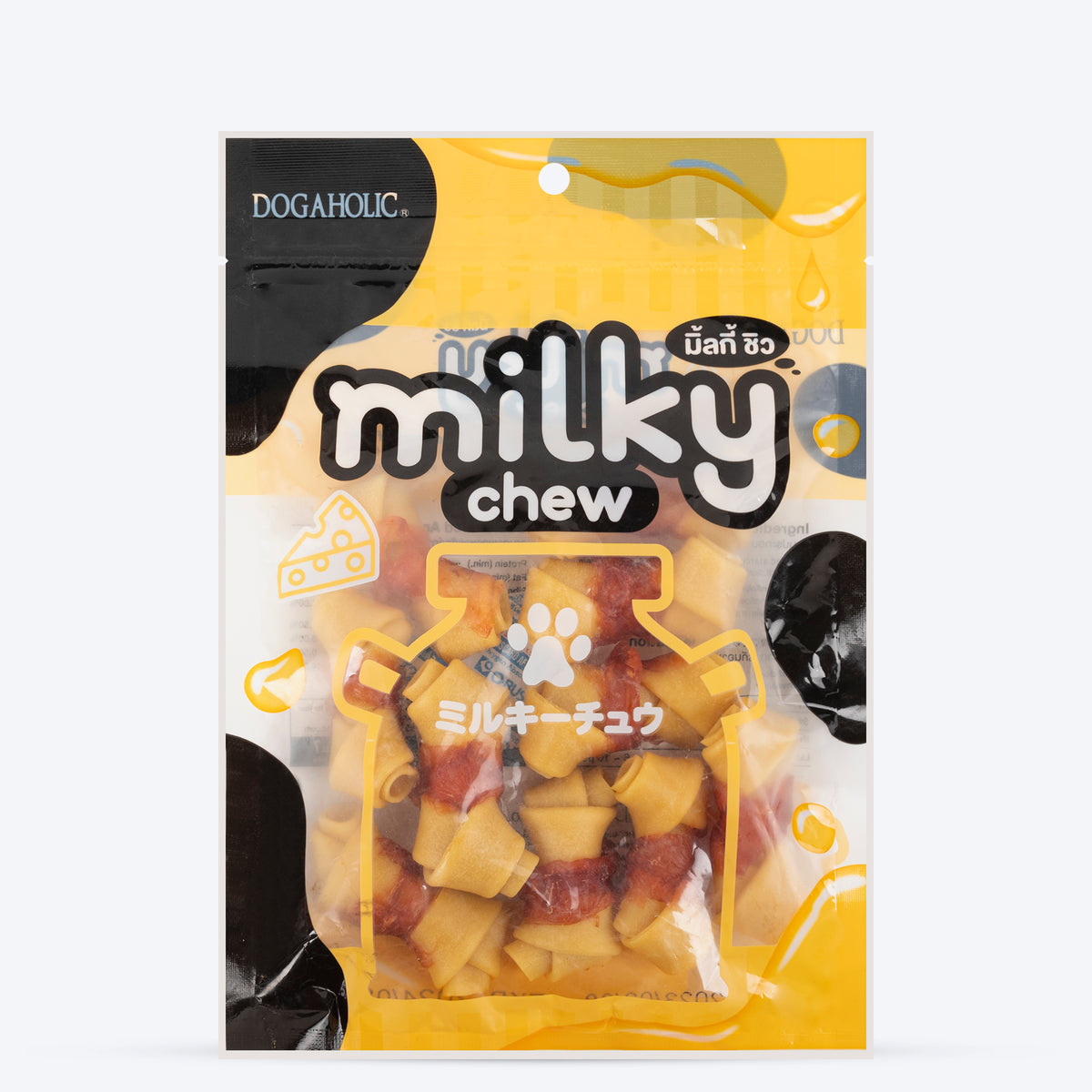 Dogaholic Milky Chew Cheese & Chicken Bone - 10 Pcs - 150 g