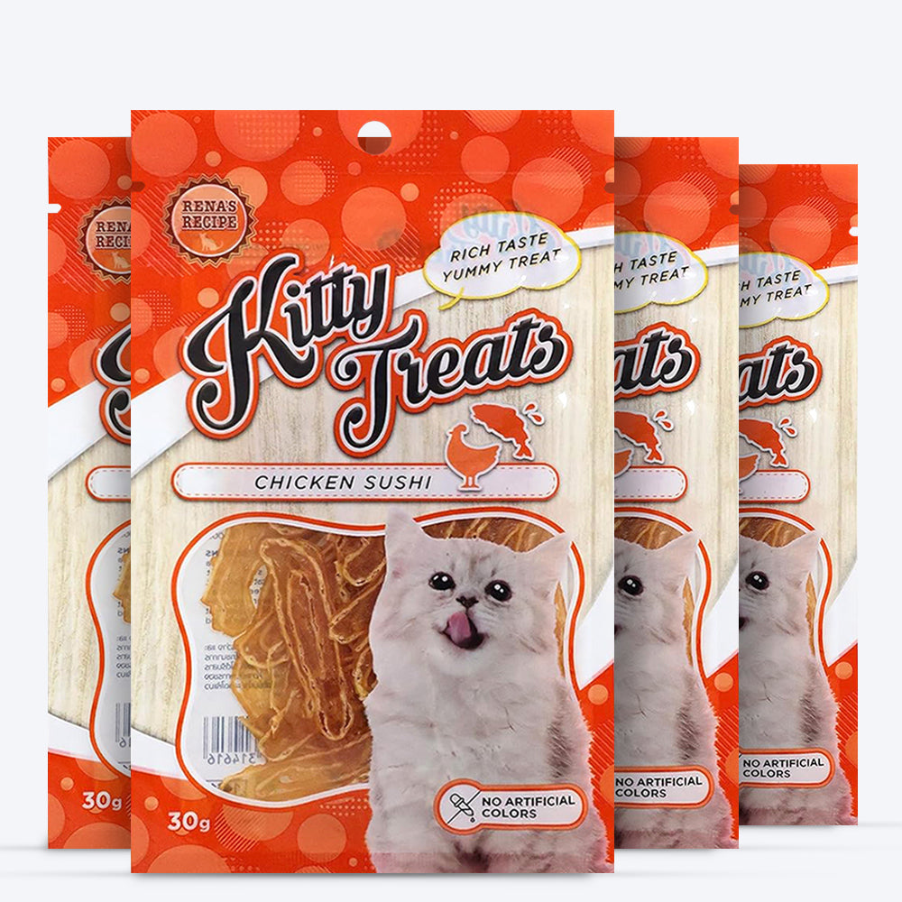 Rena's Recipe Chicken Sushi Kitten Treats - 30 g - Heads Up For Tails