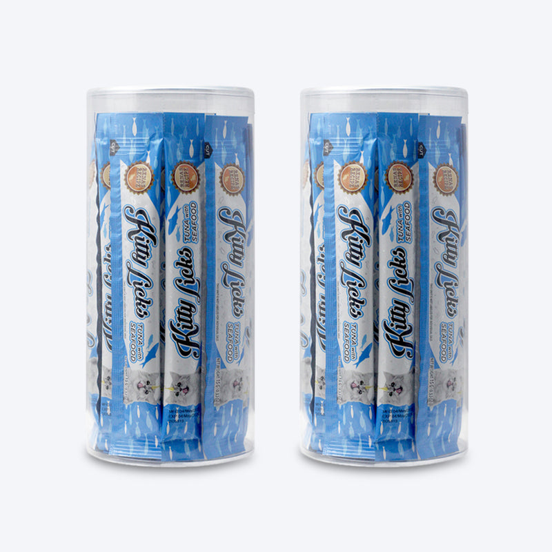Rena's Recipe Kitty Licks Tuna With Seafood Kitten Treat Tubes - Heads Up For Tails