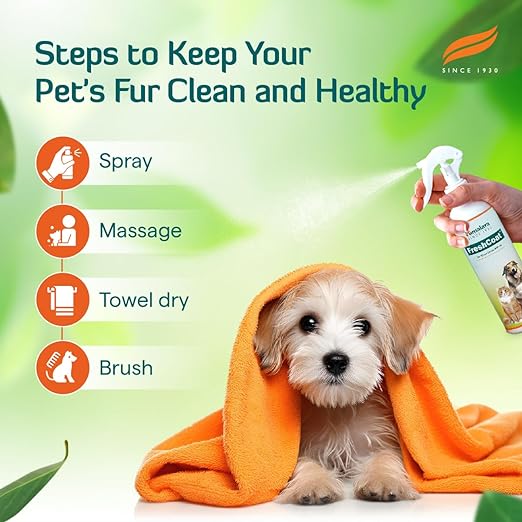 Himalaya FreshCoat No Rinse Spray for Dogs & Cats - Heads Up For Tails