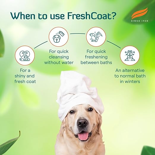 Himalaya FreshCoat No Rinse Spray for Dogs & Cats - Heads Up For Tails