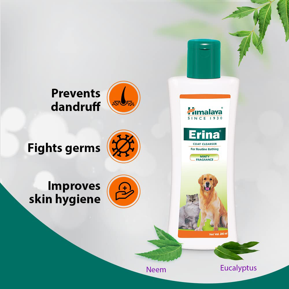 Himalaya Erina Coat Cleanser For Dogs - 200 ml - Heads Up For Tails