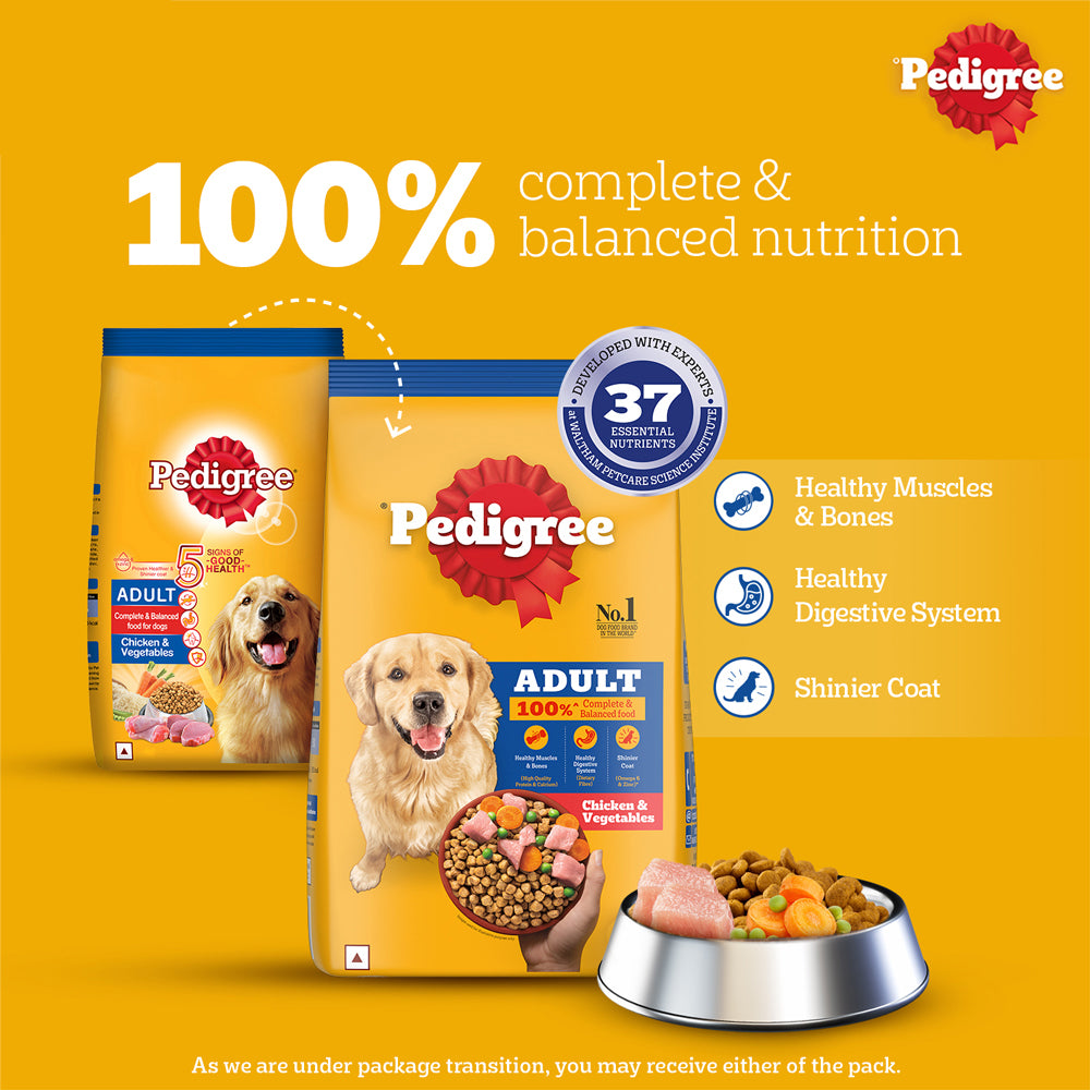 Pedigree Dog Dry Food Adult Chicken Vegetables Online in India