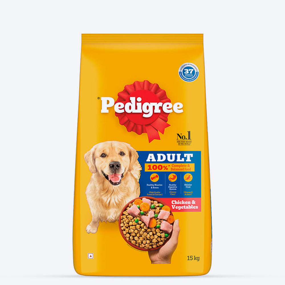 Pedigree Chicken & Vegetables Adult Dry Dog Food - Heads Up For Tails