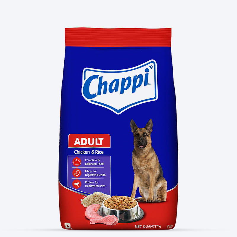 Chappi Adult (1+ Years) Dry Dog Food - Chicken and Rice - Heads Up For Tails