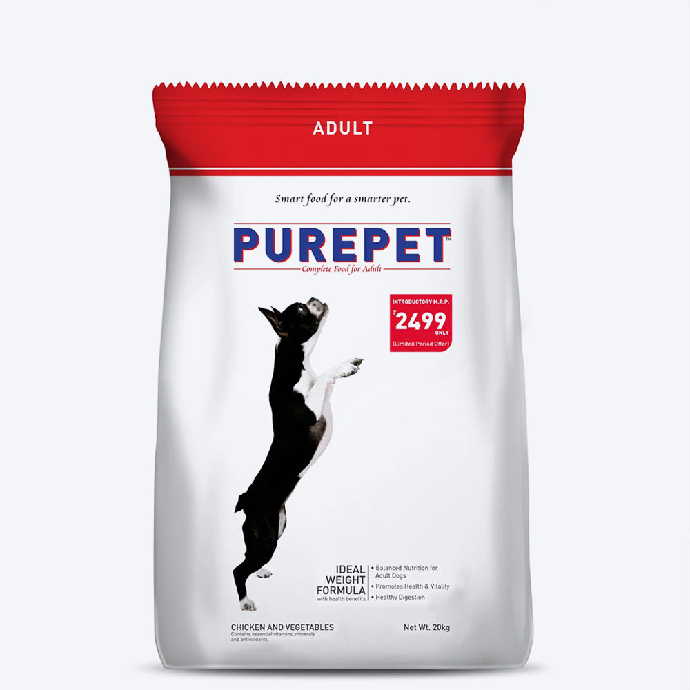 Purepet Chicken & Veg Adult Dry Dog Food - Heads Up For Tails