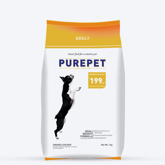 Purepet Adult Smoked Chicken Dry Food For Dog - Heads Up For Tails