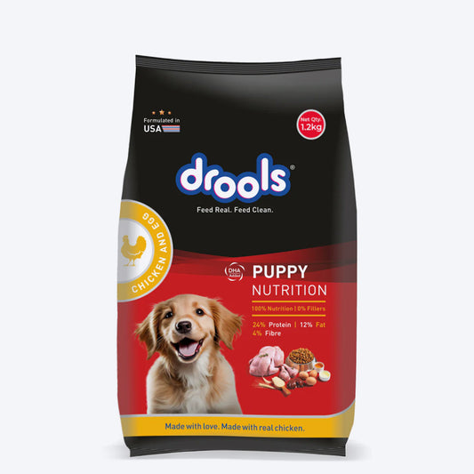 Drools Chicken and Egg Dry Food For Puppy - Heads Up For Tails