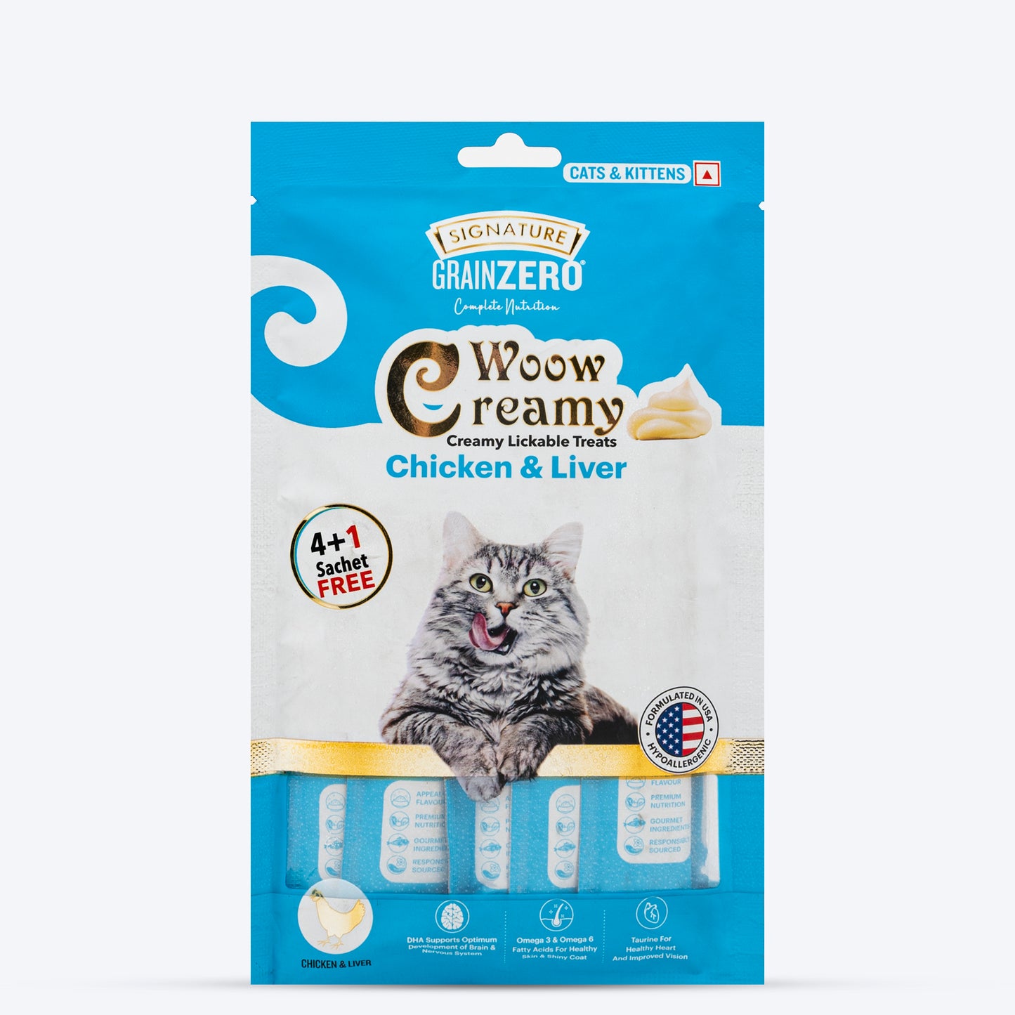 Signature Grain Zero Meowy Creamy Treat Mix For Cat & Kitten