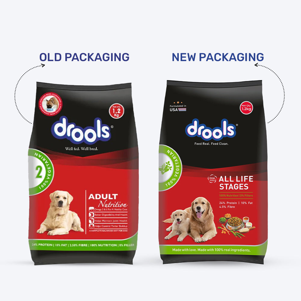 Drools 100 Vegetarian Dry Food For All Life Stages Dog