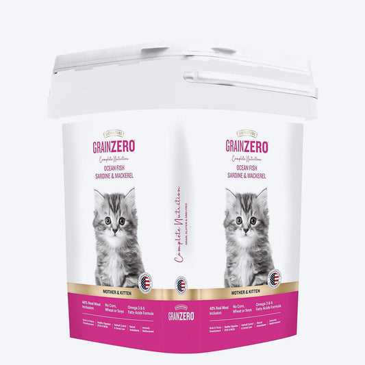 Signature Grain Zero Ocean Fish Sardine & Mackerel Mother & Kitten Dry Cat Food - 7 kg