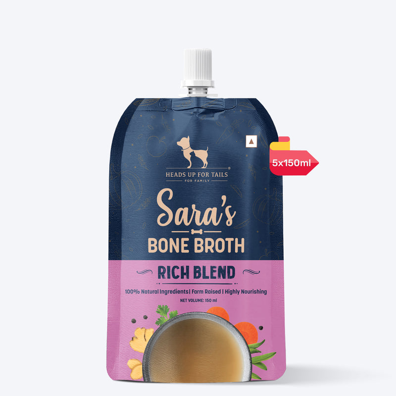 Sara's Rich Blend Bone Broth For Dogs - 150 ml - Heads Up For Tails