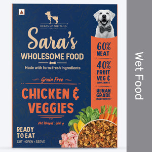 Sara's Wholesome Grain-Free Chicken & Veggies Dog Wet Food