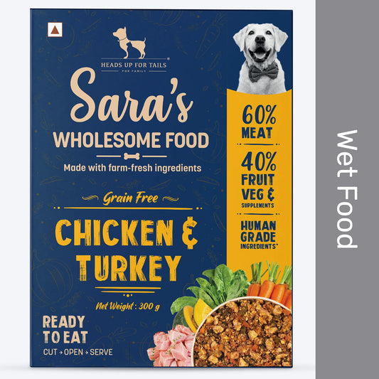 Sara's Wholesome Grain-Free Chicken & Turkey Dog Wet Food