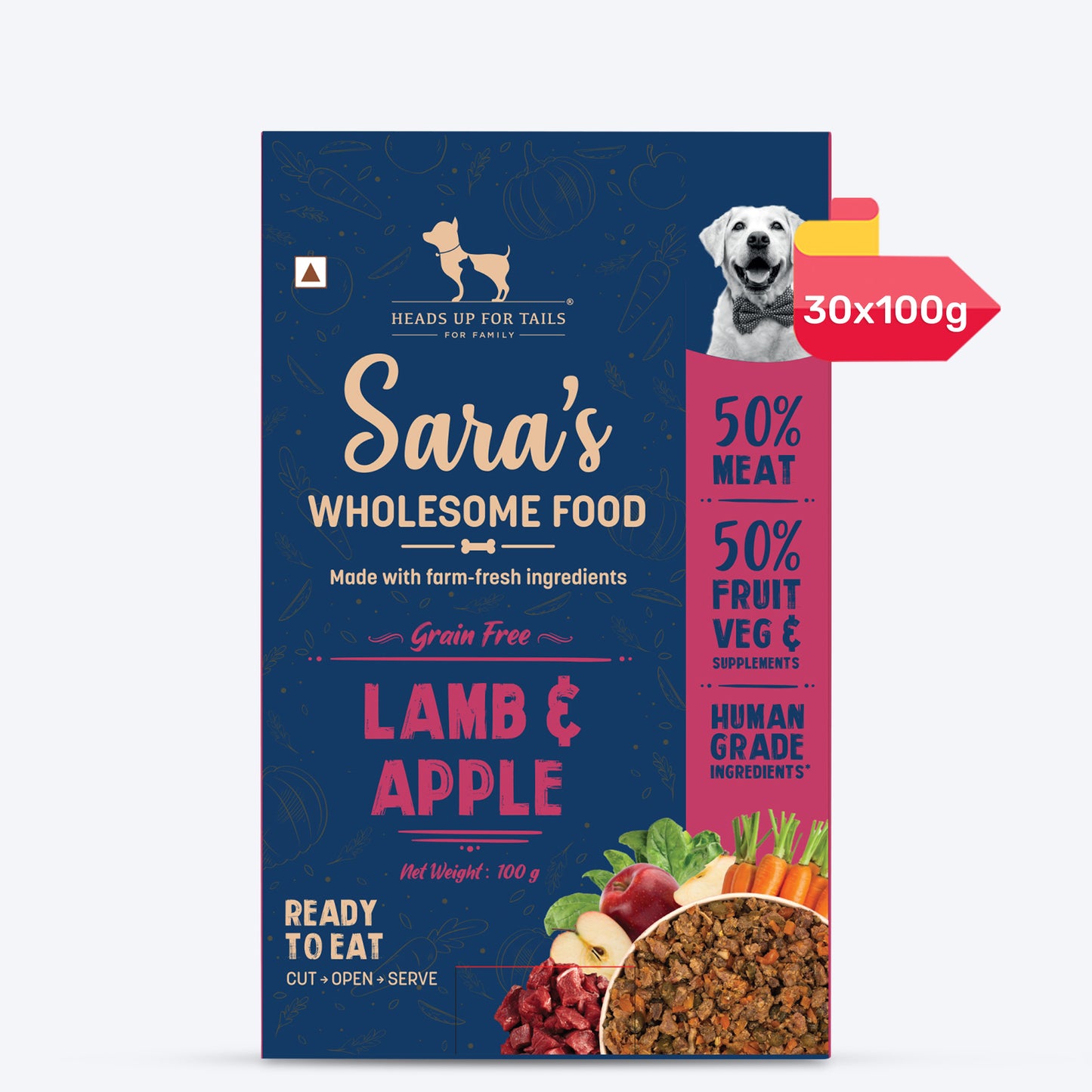 Sara's Wholesome Grain-Free Lamb And Apple Dog Food