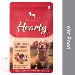 Hearty Chunky Chicken & Liver in Gravy Wet Dog Food 70g
