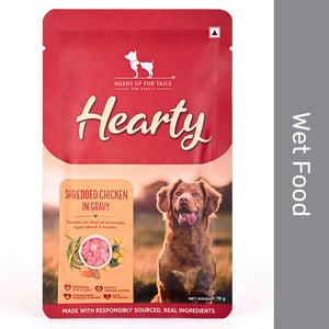 Hearty Shredded Chicken & Pumpkin in Gravy Wet Dog Food 70g